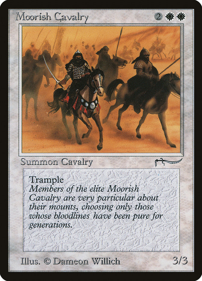 Moorish Cavalry (Dark Mana Cost) [Arabian Nights] | Boutique FDB TCG