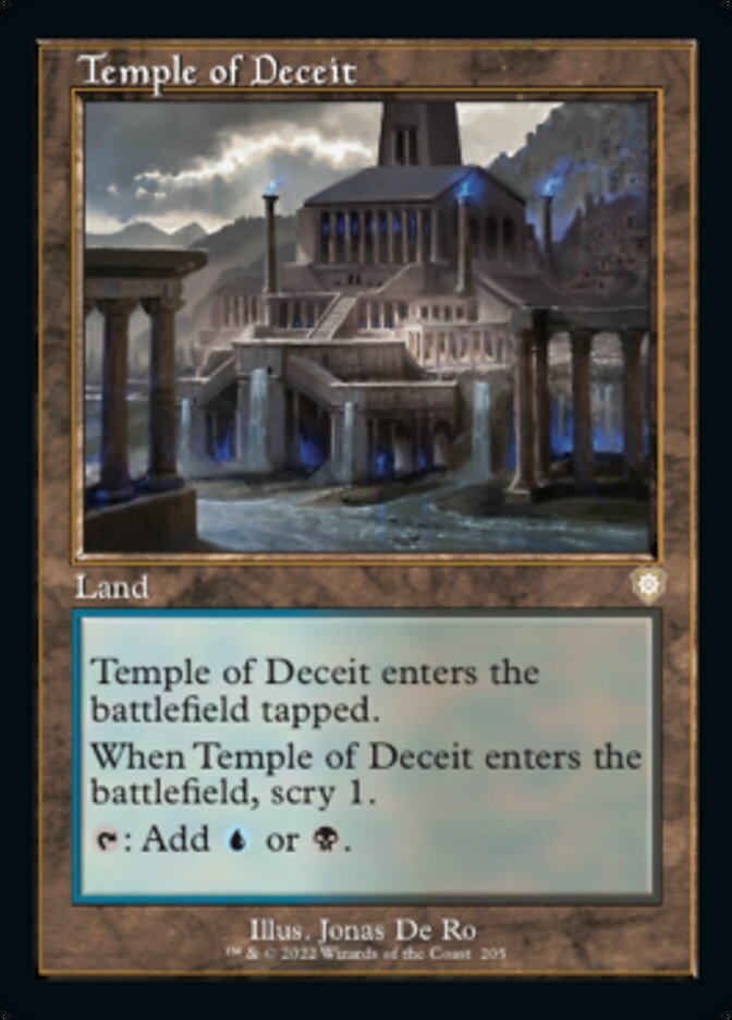 Temple of Deceit (Retro) [The Brothers' War Commander] | Boutique FDB TCG