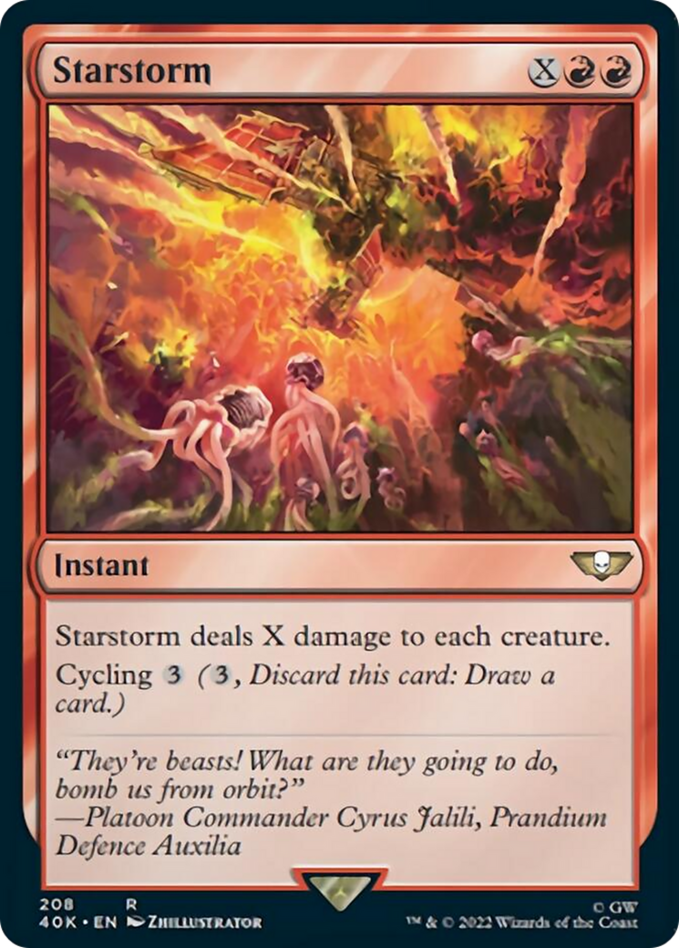 Starstorm (Surge Foil) [Warhammer 40,000] | Boutique FDB TCG