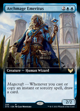 Archmage Emeritus (Extended Art) [Strixhaven: School of Mages] | Boutique FDB TCG