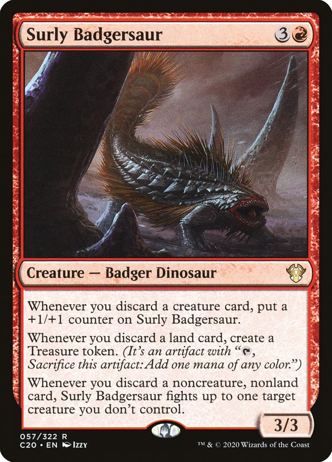 Surly Badgersaur [Commander 2020] | Boutique FDB TCG