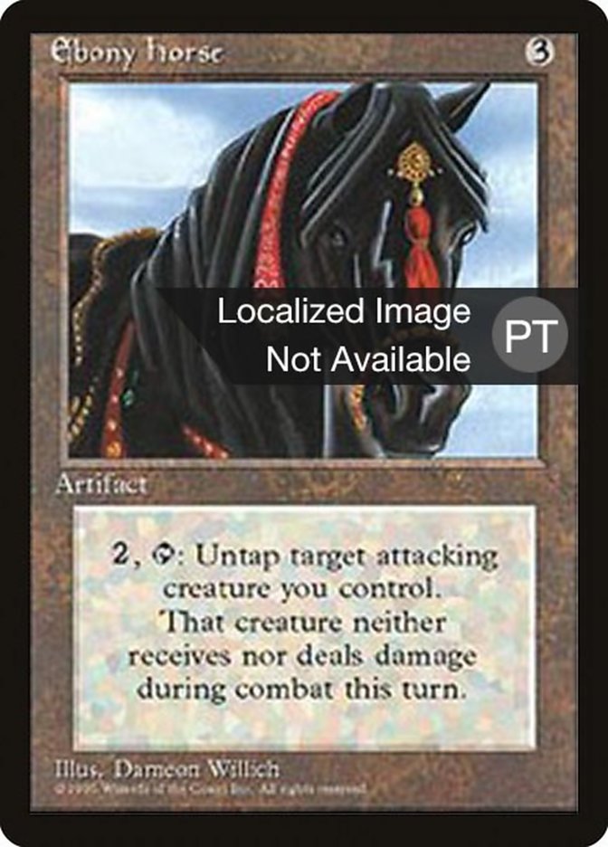 Ebony Horse [Fourth Edition (Foreign Black Border)] | Boutique FDB TCG