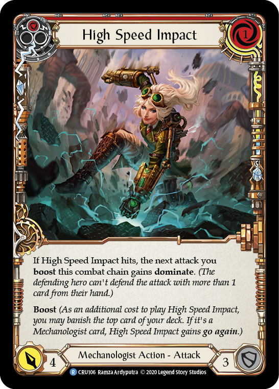 High Speed Impact (Red) [CRU106] (Crucible of War)  1st Edition Normal | Boutique FDB TCG