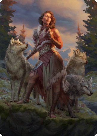 Arlinn, the Pack's Hope 1 Art Card [Innistrad: Midnight Hunt Art Series] | Boutique FDB TCG