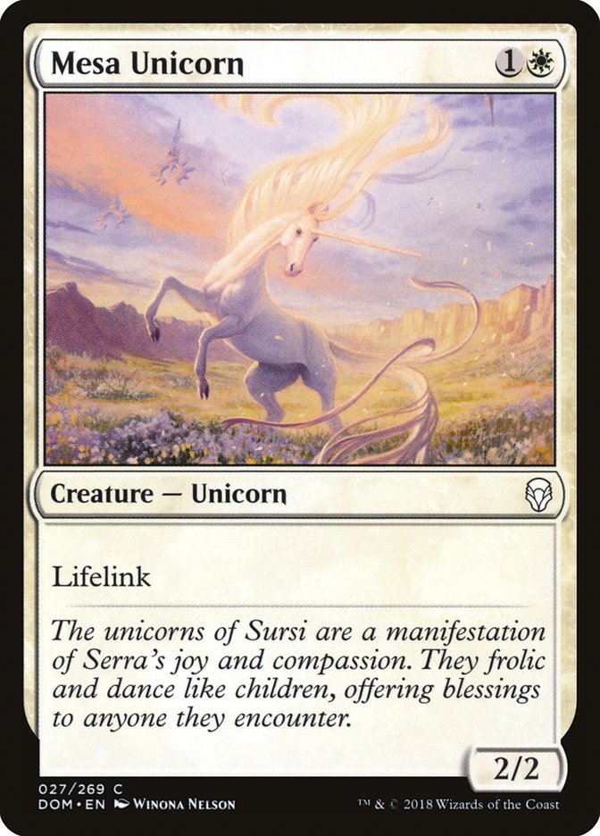 Mesa Unicorn [Dominaria] | Boutique FDB TCG