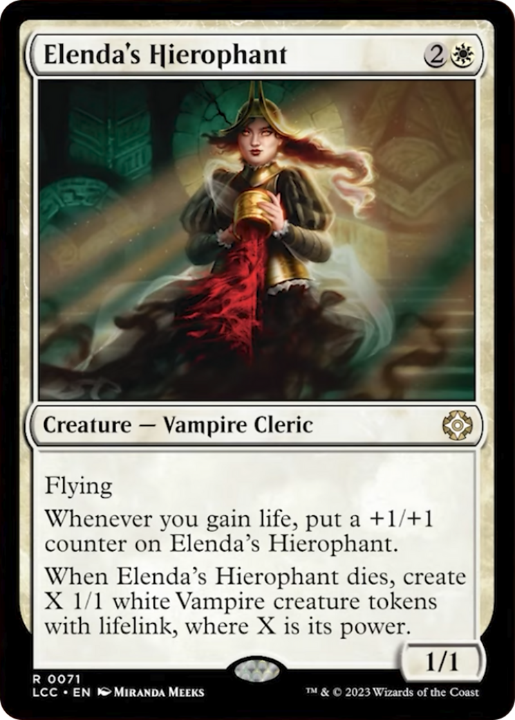 Elenda's Hierophant [The Lost Caverns of Ixalan Commander] | Boutique FDB TCG