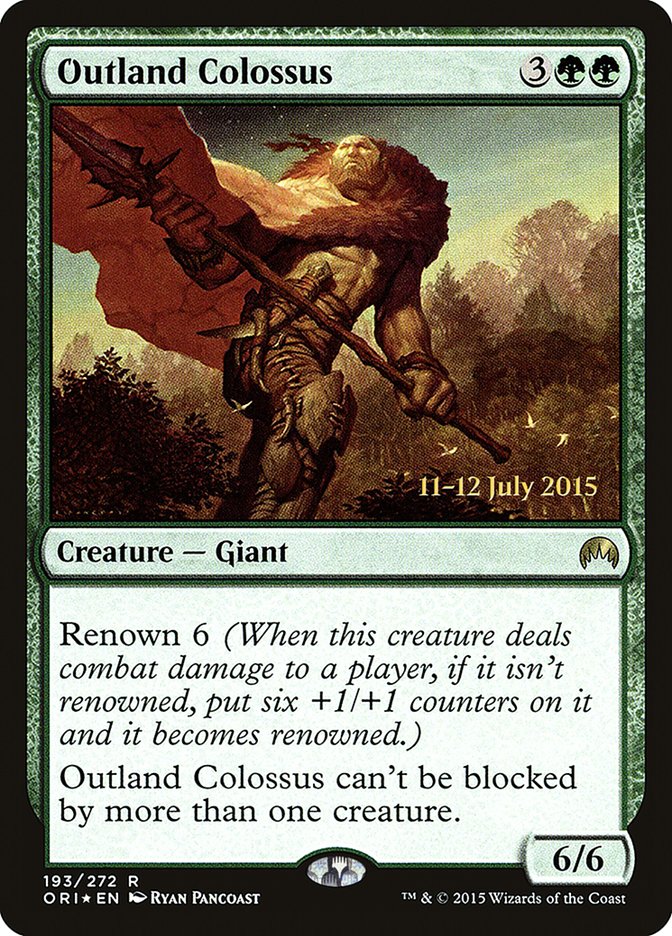 Outland Colossus [Magic Origins Prerelease Promos] | Boutique FDB TCG