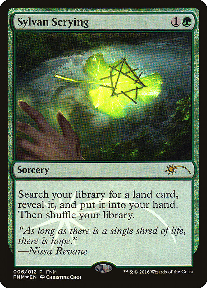 Sylvan Scrying [Friday Night Magic 2016] | Boutique FDB TCG