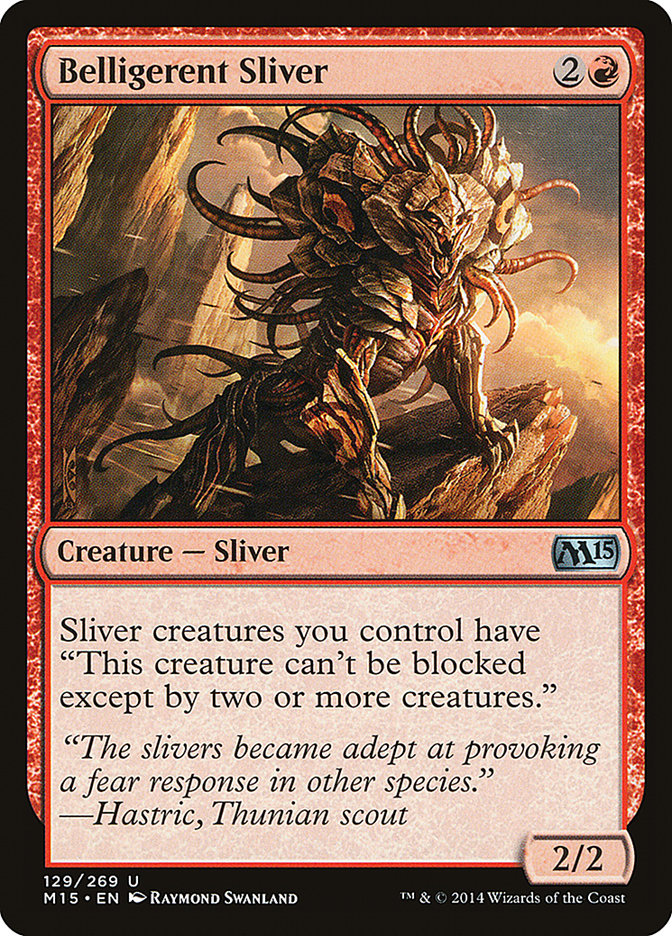 Belligerent Sliver [Magic 2015] | Boutique FDB TCG