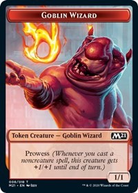 Goblin Wizard // Knight Double-Sided Token [Core Set 2021 Tokens] | Boutique FDB TCG