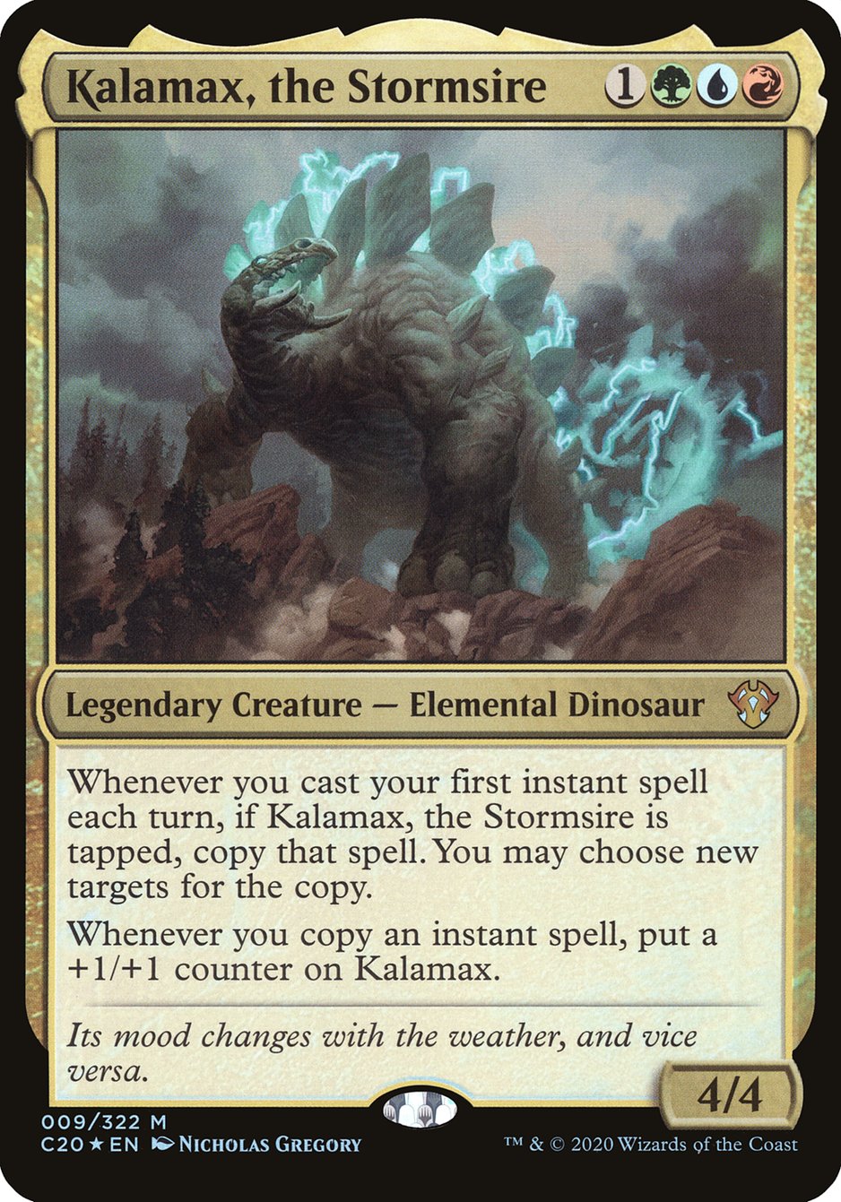 Kalamax, the Stormsire (Oversized) [Commander 2020 Oversized] | Boutique FDB TCG