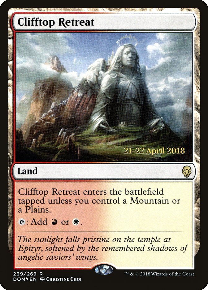 Clifftop Retreat [Dominaria Prerelease Promos] | Boutique FDB TCG