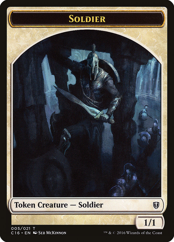 Soldier // Squid Double-Sided Token [Commander 2016 Tokens] | Boutique FDB TCG