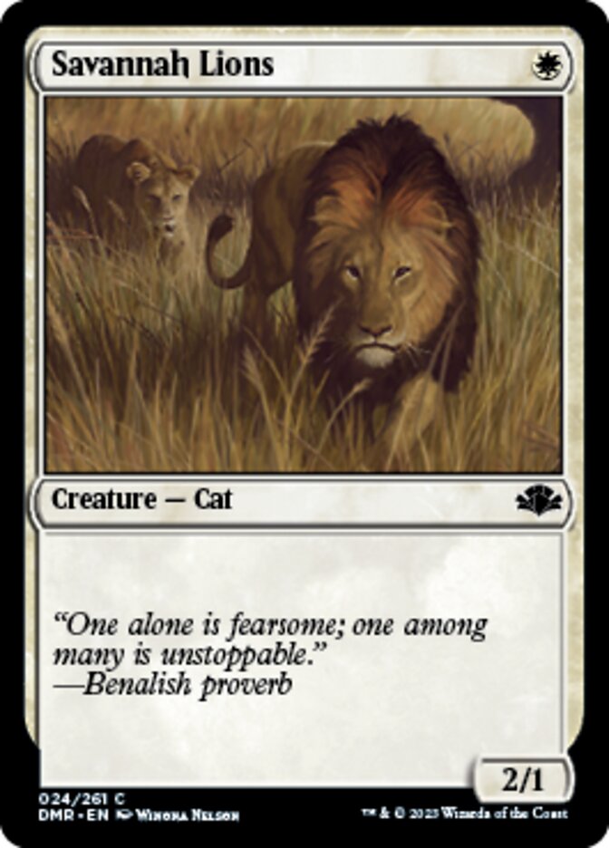 Savannah Lions [Dominaria Remastered] | Boutique FDB TCG