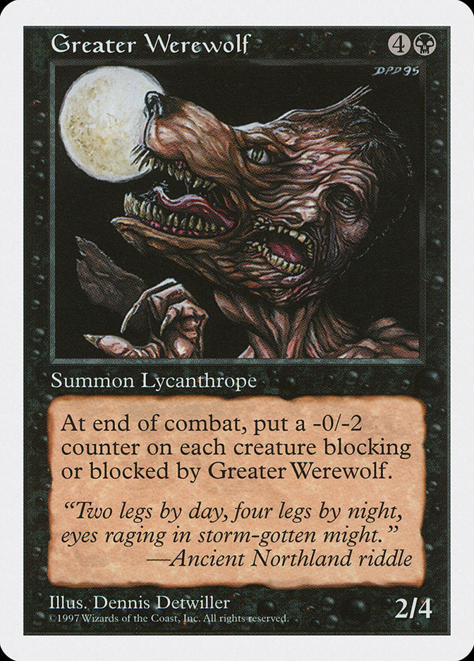 Greater Werewolf [Fifth Edition] | Boutique FDB TCG