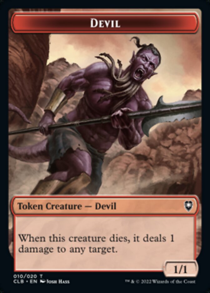 Devil Token [Commander Legends: Battle for Baldur's Gate Tokens] | Boutique FDB TCG