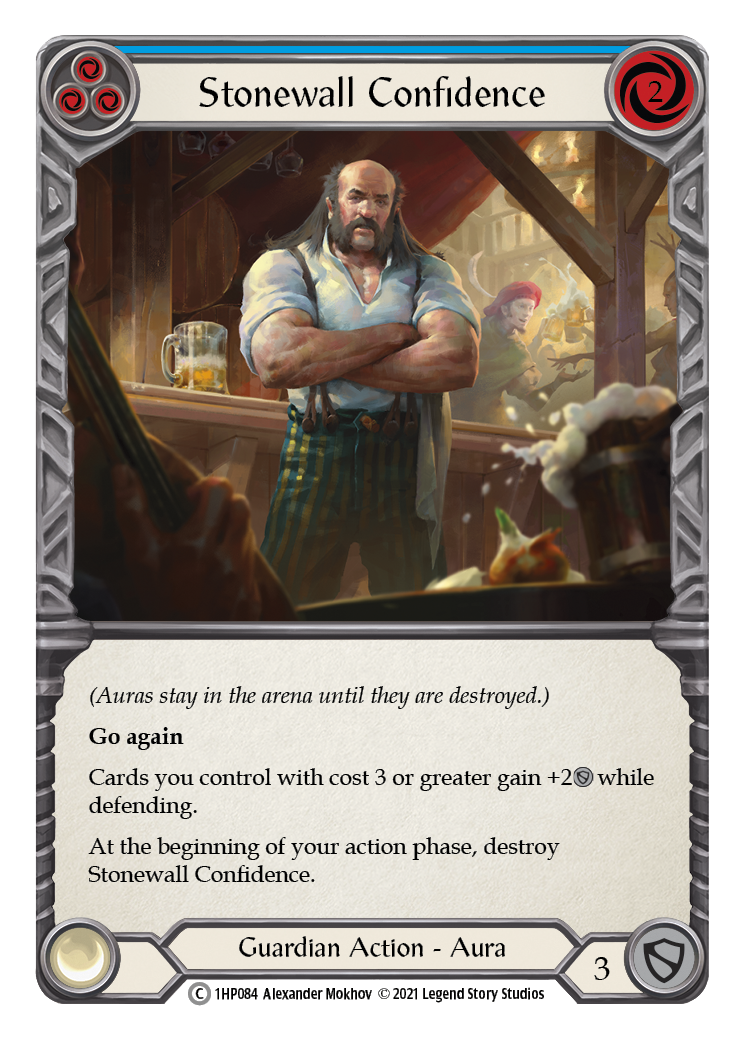 Stonewall Confidence (Blue) [1HP084] (History Pack 1) | Boutique FDB TCG