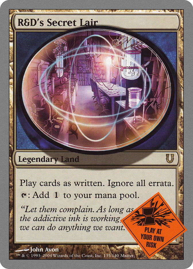 R&D's Secret Lair [Unhinged] | Boutique FDB TCG