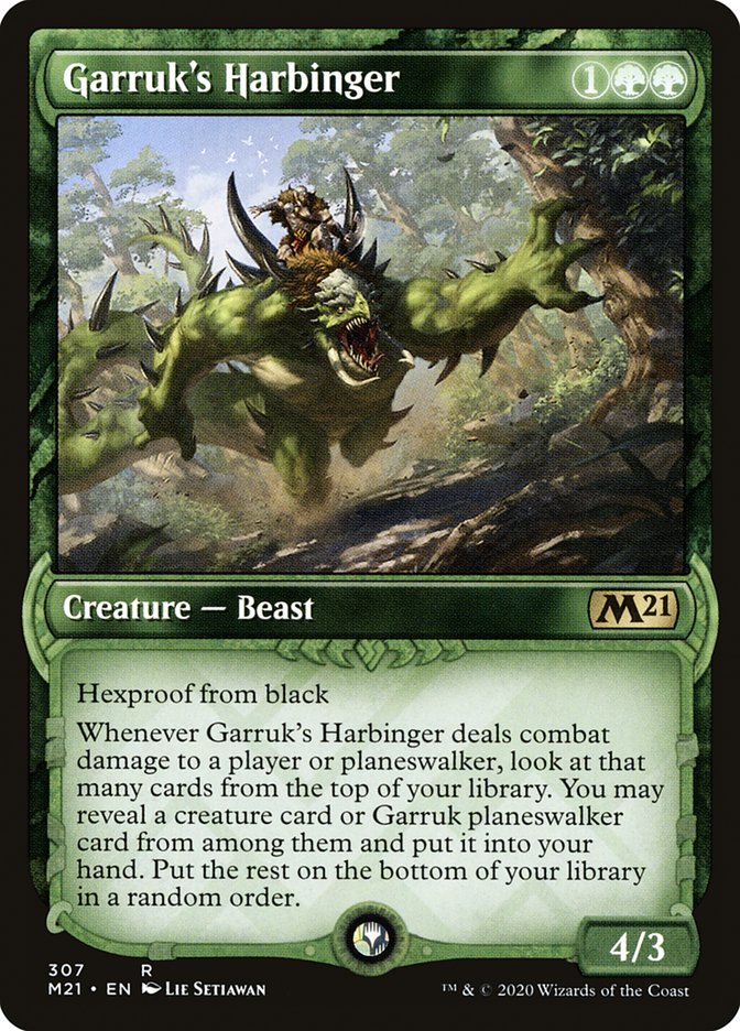 Garruk's Harbinger (Showcase) [Core Set 2021] | Boutique FDB TCG