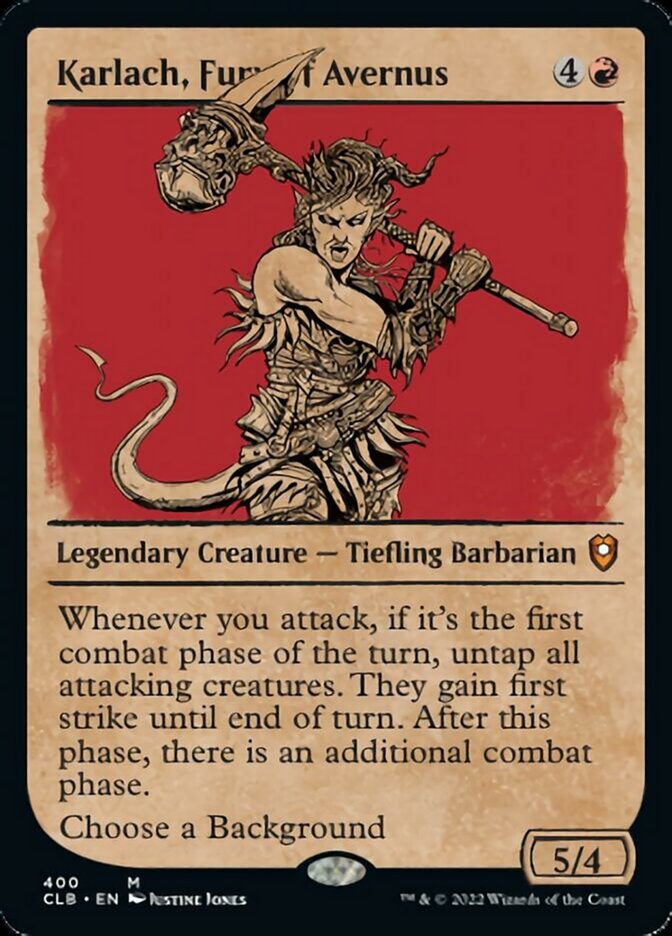 Karlach, Fury of Avernus (Showcase) [Commander Legends: Battle for Baldur's Gate] | Boutique FDB TCG
