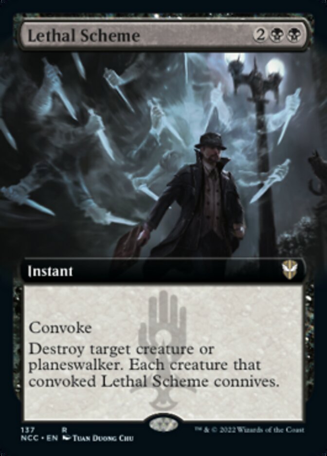 Lethal Scheme (Extended Art) [Streets of New Capenna Commander] | Boutique FDB TCG