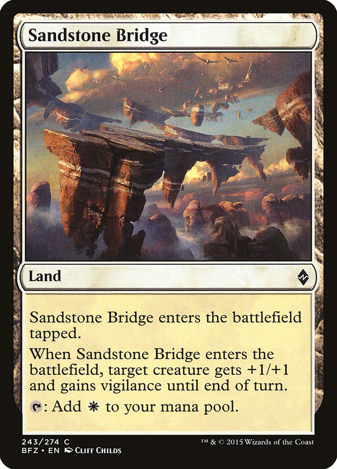 Sandstone Bridge [Battle for Zendikar] | Boutique FDB TCG