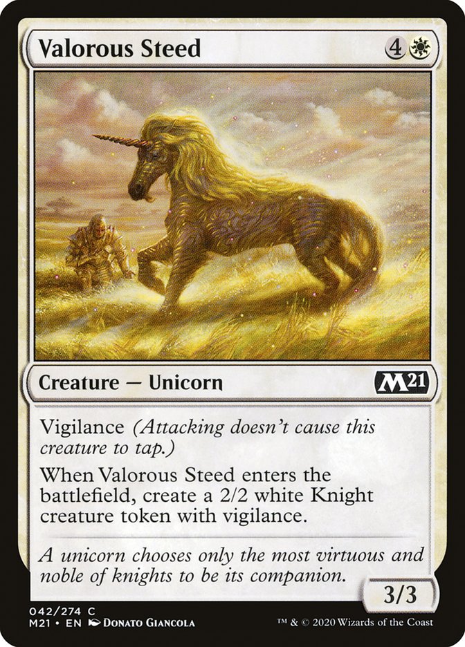 Valorous Steed [Core Set 2021] | Boutique FDB TCG