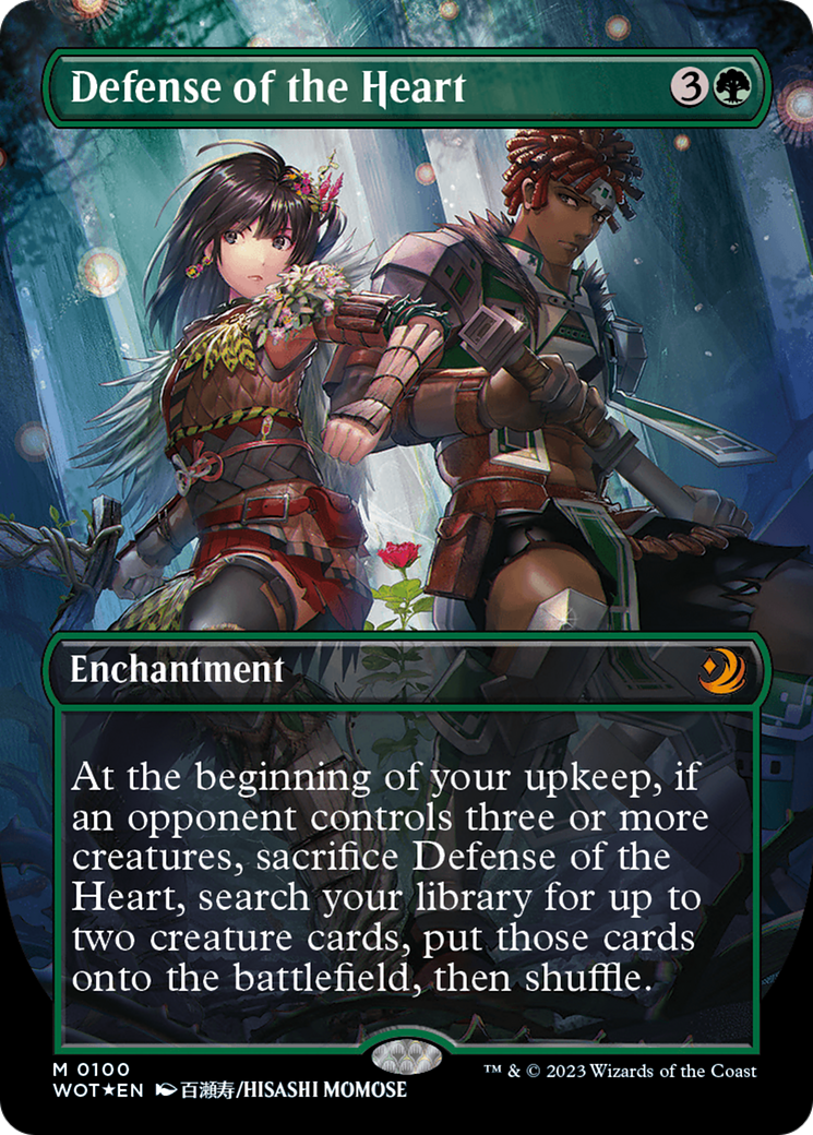 Defense of the Heart (Anime Borderless) (Confetti Foil) [Wilds of Eldraine: Enchanting Tales] | Boutique FDB TCG