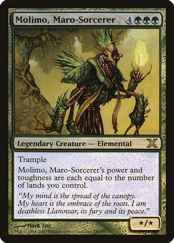 Molimo, Maro-Sorcerer (Premium Foil) [Tenth Edition] | Boutique FDB TCG