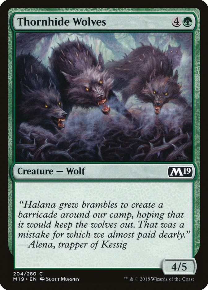 Thornhide Wolves [Core Set 2019] | Boutique FDB TCG