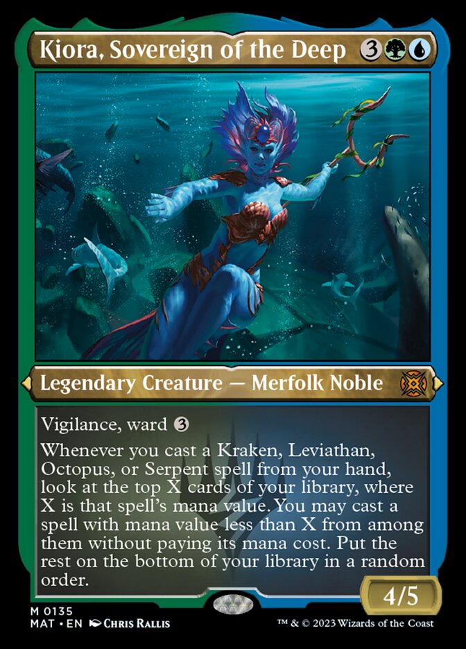 Kiora, Sovereign of the Deep (Foil Etched) [March of the Machine: The Aftermath] | Boutique FDB TCG