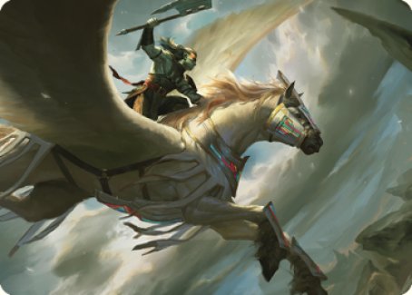 Cleaving Skyrider Art Card [Dominaria United Art Series] | Boutique FDB TCG