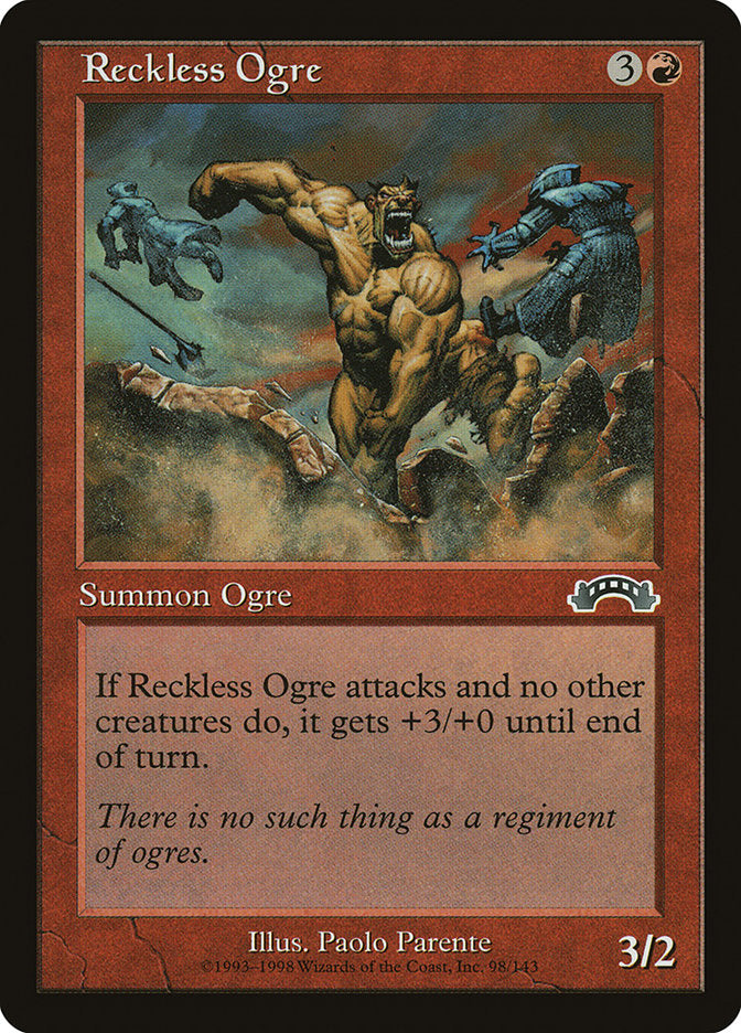 Reckless Ogre [Exodus] | Boutique FDB TCG