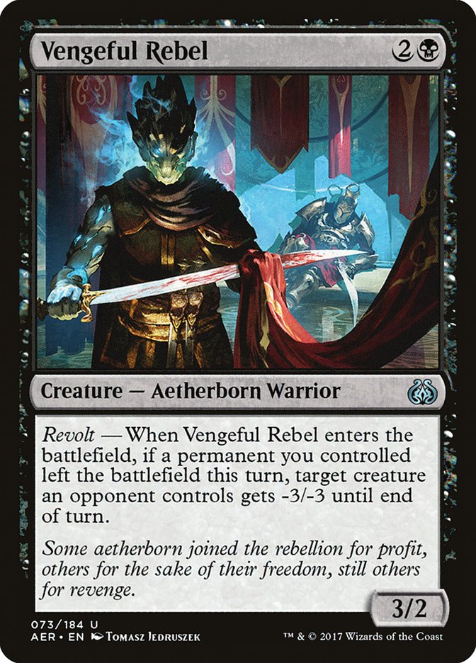 Vengeful Rebel [Aether Revolt] | Boutique FDB TCG