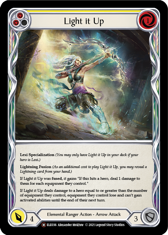 Light it Up [U-ELE036] (Tales of Aria Unlimited)  Unlimited Rainbow Foil | Boutique FDB TCG