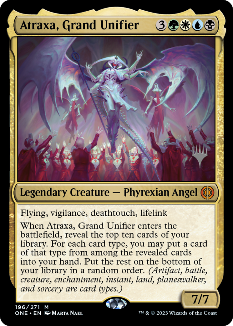 Atraxa, Grand Unifier (Promo Pack) [Phyrexia: All Will Be One Promos] | Boutique FDB TCG
