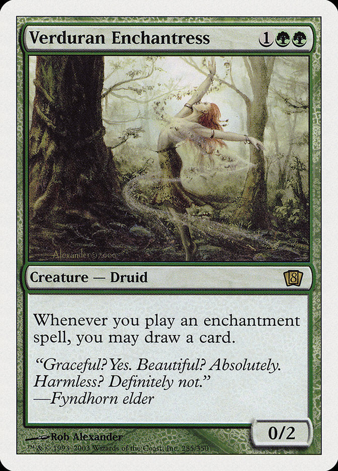 Verduran Enchantress [Eighth Edition] | Boutique FDB TCG