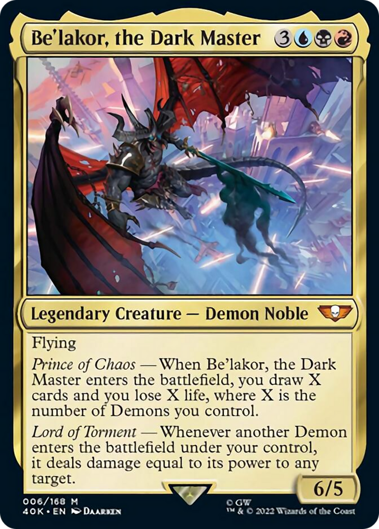 Be'lakor, the Dark Master (Surge Foil) [Warhammer 40,000] | Boutique FDB TCG