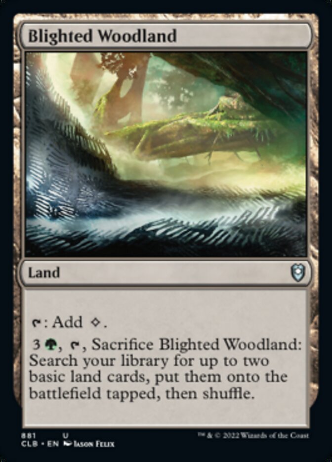 Blighted Woodland [Commander Legends: Battle for Baldur's Gate] | Boutique FDB TCG