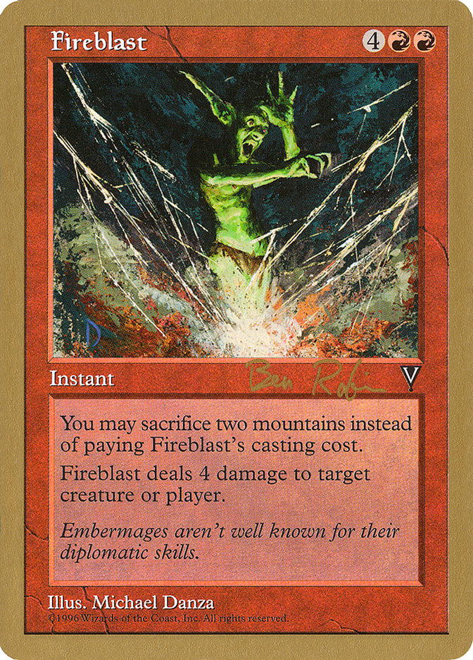 Fireblast (Ben Rubin) [World Championship Decks 1998] | Boutique FDB TCG