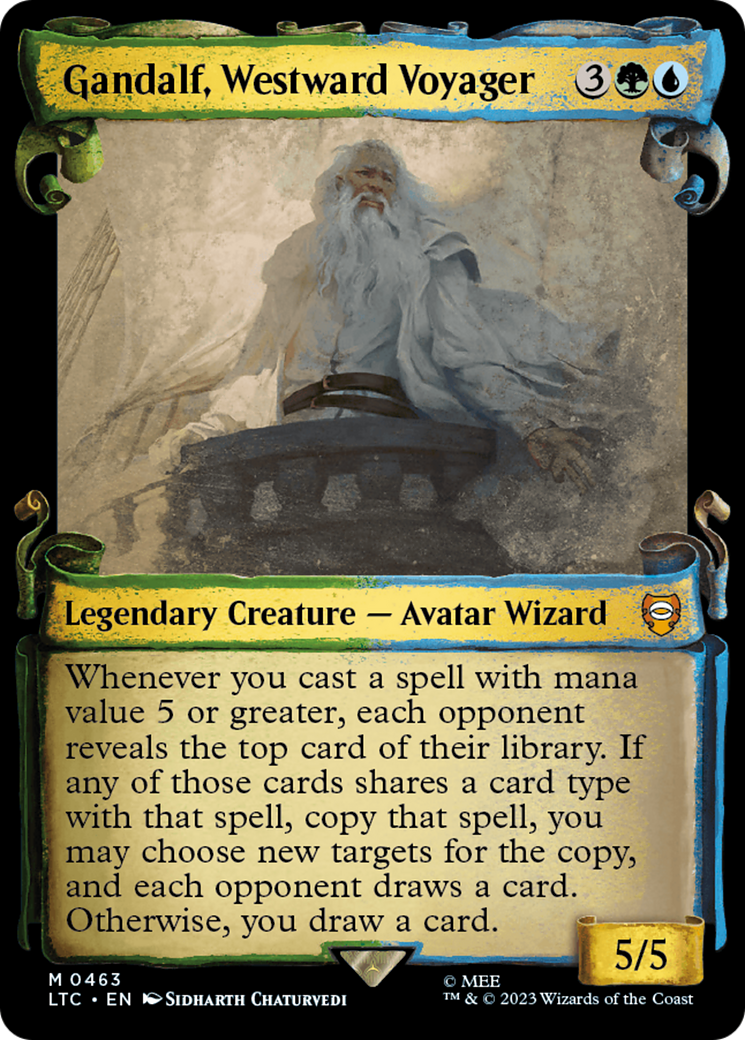 Gandalf, Westward Voyager [The Lord of the Rings: Tales of Middle-Earth Commander Showcase Scrolls] | Boutique FDB TCG