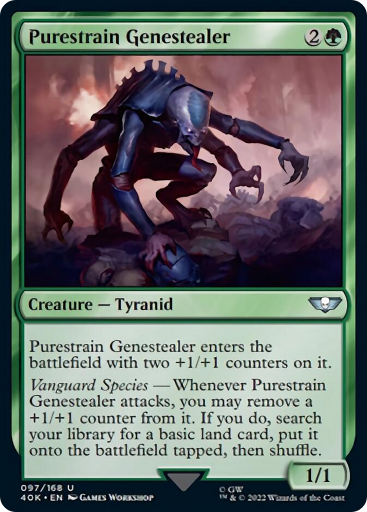 Purestrain Genestealer (Surge Foil) [Warhammer 40,000] | Boutique FDB TCG