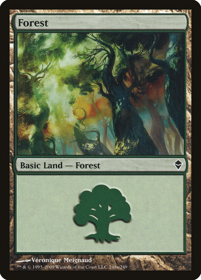 Forest (248a) [Zendikar] | Boutique FDB TCG
