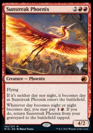 Sunstreak Phoenix (Promo Pack) [Innistrad: Midnight Hunt Promos] | Boutique FDB TCG