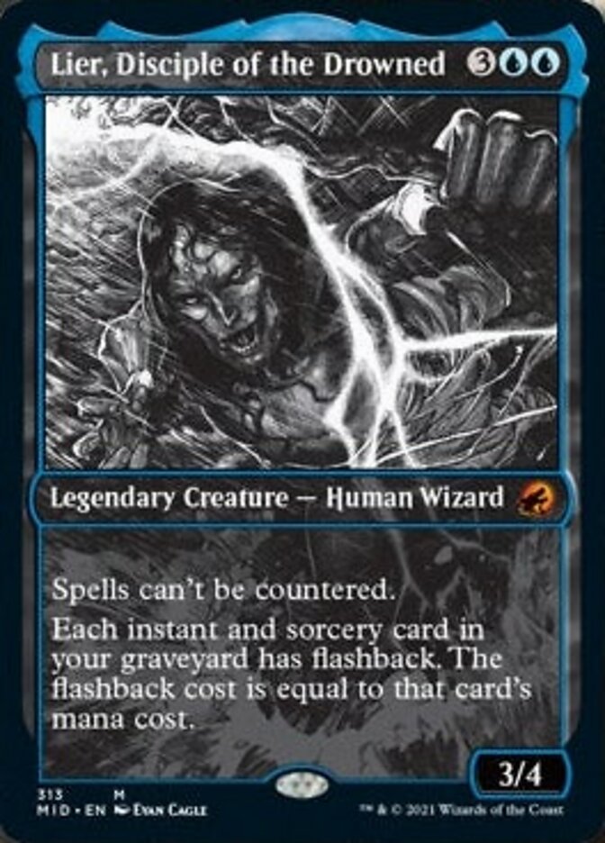 Lier, Disciple of the Drowned (Showcase Eternal Night) [Innistrad: Midnight Hunt] | Boutique FDB TCG