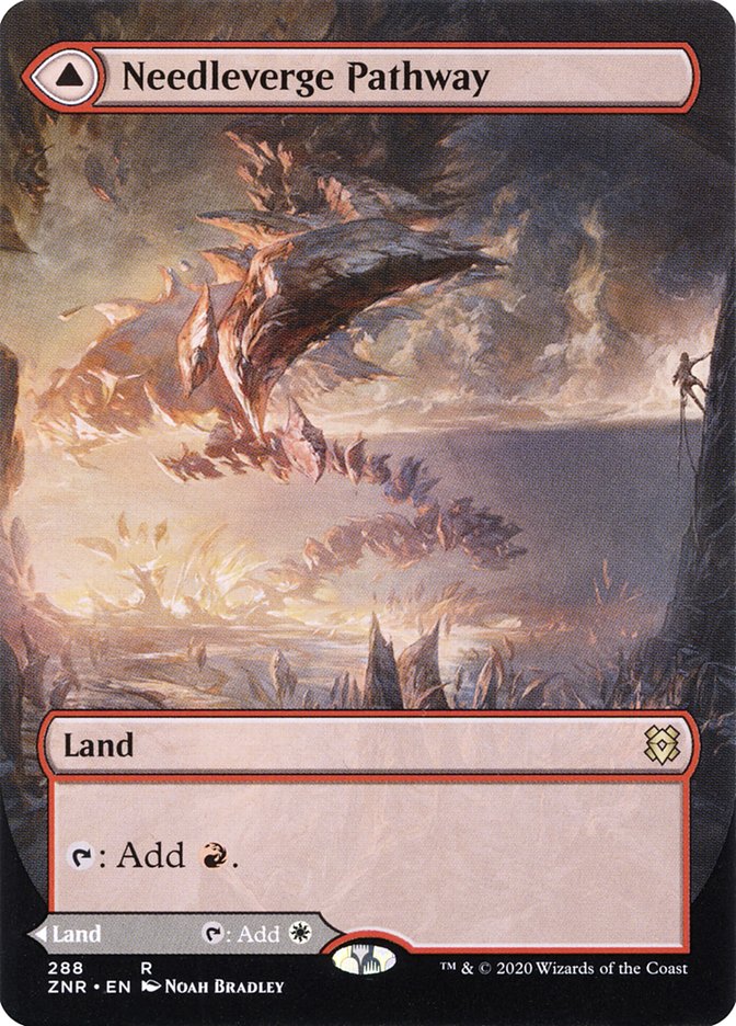 Needleverge Pathway // Pillarverge Pathway (Borderless Alternate Art) [Zendikar Rising] | Boutique FDB TCG