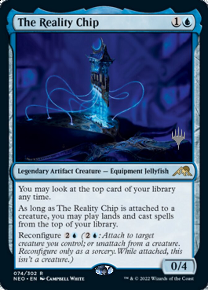 The Reality Chip (Promo Pack) [Kamigawa: Neon Dynasty Promos] | Boutique FDB TCG