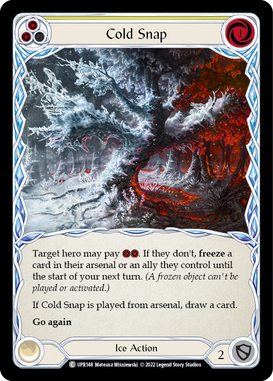 Cold Snap (Yellow) [UPR148] (Uprising)  Rainbow Foil | Boutique FDB TCG
