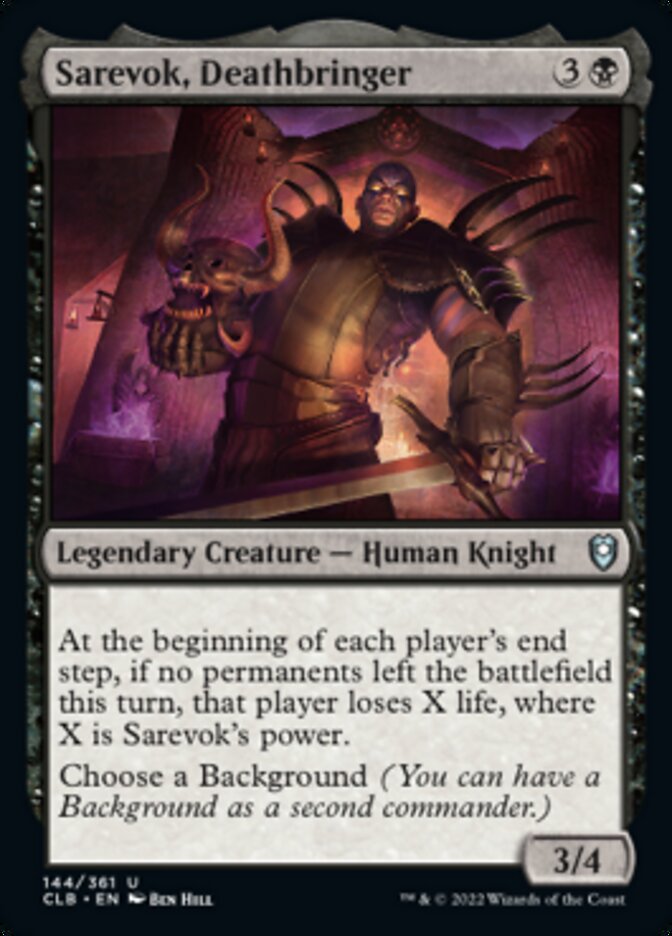 Sarevok, Deathbringer [Commander Legends: Battle for Baldur's Gate] | Boutique FDB TCG