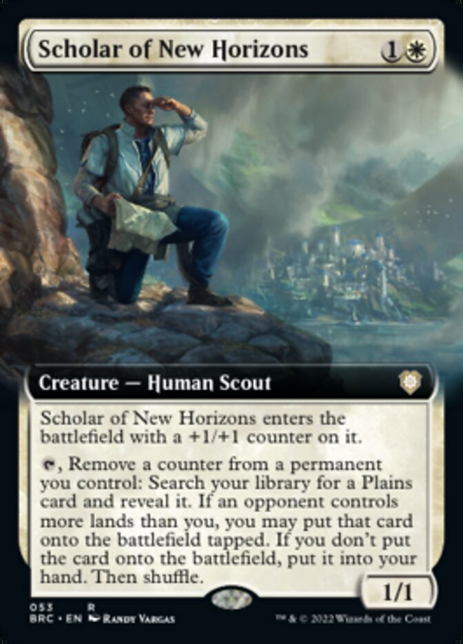 Scholar of New Horizons (Extended Art) [The Brothers' War Commander] | Boutique FDB TCG